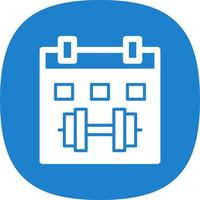 Gym Calendar Vector Icon Design