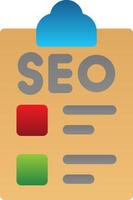 Seo Checklist Vector Icon Design