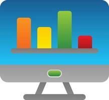 Web Analytics Vector Icon Design