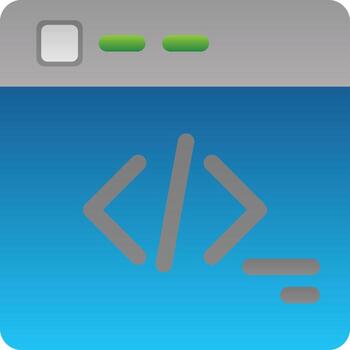 diseño de icono de vector de programación web