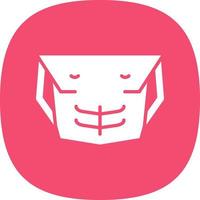 Chest Muscle Vector Icon Design