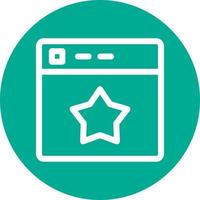 Website Rating Vector Icon Design