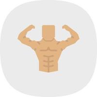 Body Builder Vector Icon Design