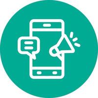 diseño de icono de vector de marketing de sms