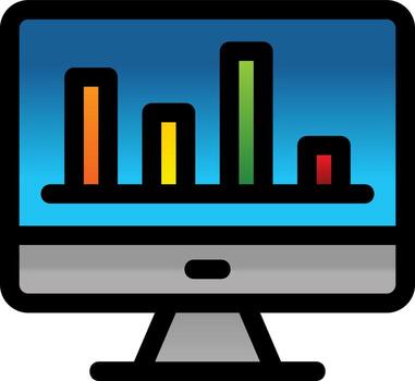 Web Analytics Vector Icon Design