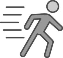 Running Person Vector Icon Design