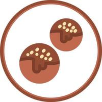 diseño de icono de vector de bolas de choco