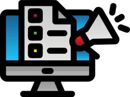 Digital Campaign Vector Icon Design