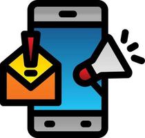 Mobile Marketing Vector Icon Design