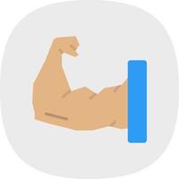 Arm Muscle Vector Icon Design