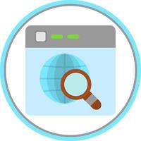 Website Search Vector Icon Design