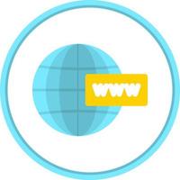 diseño de icono de vector de www