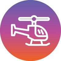 Helicopter Vector Icon Design