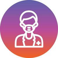 Male Surgeon Vector Icon Design