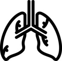 diseño de icono de vector de pulmones