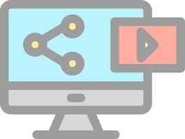 Sharing Content Vector Icon Design