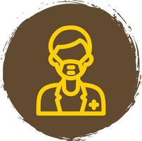 Male Surgeon Vector Icon Design