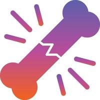 Broken Bone Vector Icon Design