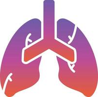 diseño de icono de vector de pulmones