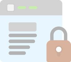 Website Security Vector Icon Design