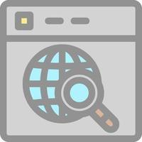 Website Search Vector Icon Design