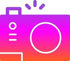 Compact Camera Flat Icon vector