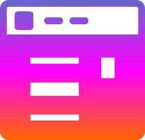 Website Layout Vector Icon Design