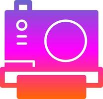 Instant Camera Flat Icon vector