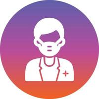 Male Surgeon Vector Icon Design