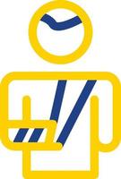 Broken Arm Vector Icon Design