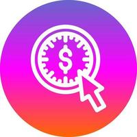 Pay Per Click Vector Icon Design