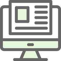 Landing Page Vector Icon Design