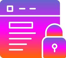 Website Security Vector Icon Design