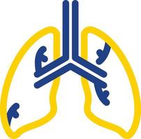 diseño de icono de vector de pulmones