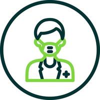 Male Surgeon Vector Icon Design