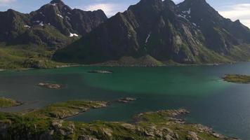 Maervoll in Lofoten Islands, Norway by Drone video