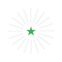 eps10 green vector Premium star abstract art icon isolated on white background. celebration symbol in a simple flat trendy modern style for your website design, logo, and mobile application