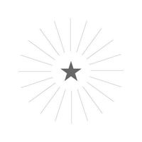 eps10 gris vector estrella premium icono de arte abstracto aislado sobre fondo blanco. símbolo de celebración en un estilo moderno y sencillo para el diseño de su sitio web, logotipo y aplicación móvil