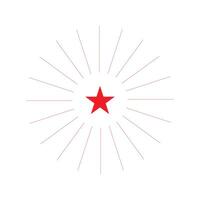 eps10 red vector Premium star abstract art icon isolated on white background. celebration symbol in a simple flat trendy modern style for your website design, logo, and mobile application