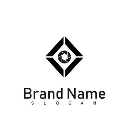 photo camera studio logo design symbol