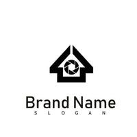 photo camera studio logo design symbol vector