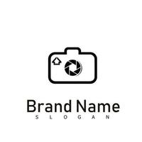 símbolo de diseño de logotipo de estudio de cámara fotográfica vector
