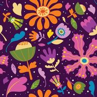 Cute Floral Seamless Pattern Background vector