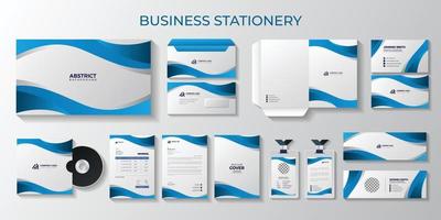 professional business stationery and identity, branding, Presentation Folder, Business card, Letterhead, Id card, Envelope, Email signature, Presentation folder, Invoice, CD cover, Book Cover design vector