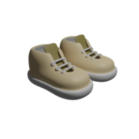 Brown Shoes Icon 3D png