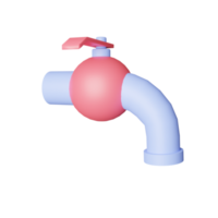 icône de robinet 3d png