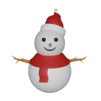 Snowman Icon 3D png