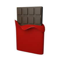 icono de chocolate de San Valentín 3d png