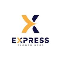 express logo vector icono diseño ilustración plantilla