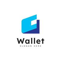 E wallet logo design vector design template